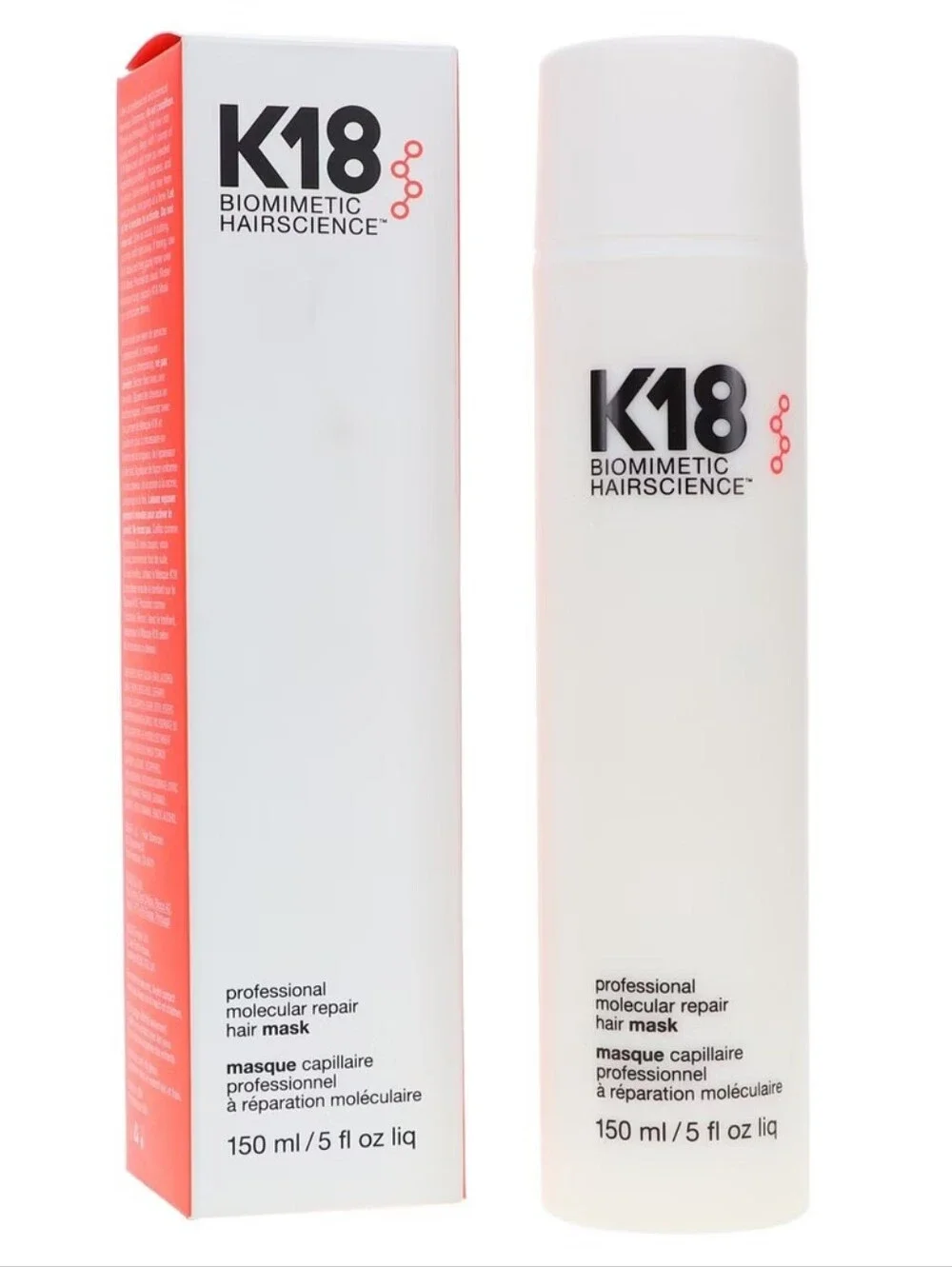 K18 Biolmimetic Hairscience Professional Hair Mask – White